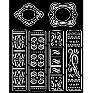 Трафарет Stamperia KSTD134 "Книги, корешки", толщина 0,25 мм, 20х25 см